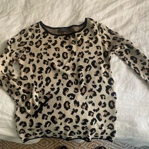 Leopard Print Velvet Graham & Spencer Sweater